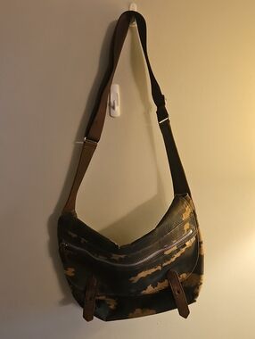 Paul SMITH Coated Canvas Camo Messenger Bag